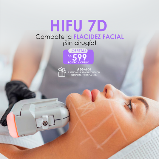 Hifu 7D rostro y cuello  ¡DISMINUYE FLACIDEZ!